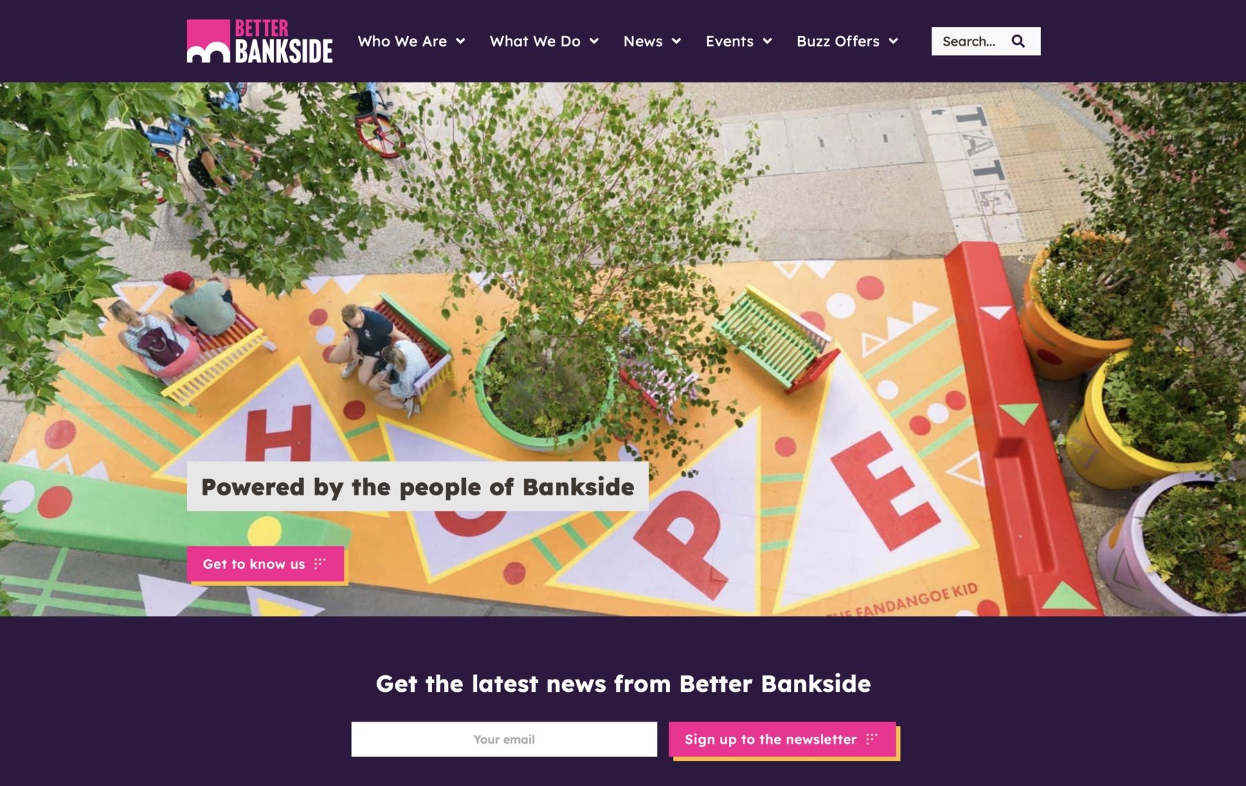 Better Bankside — WordPress website case study screenshot by Lewis Edward