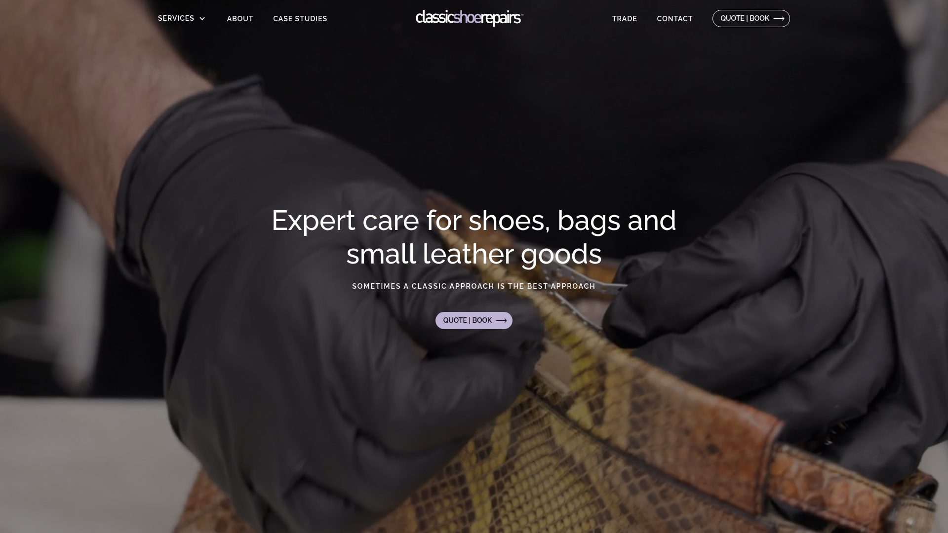 Classic Shoe Repairs — WordPress project screenshot by Lewis Edward
