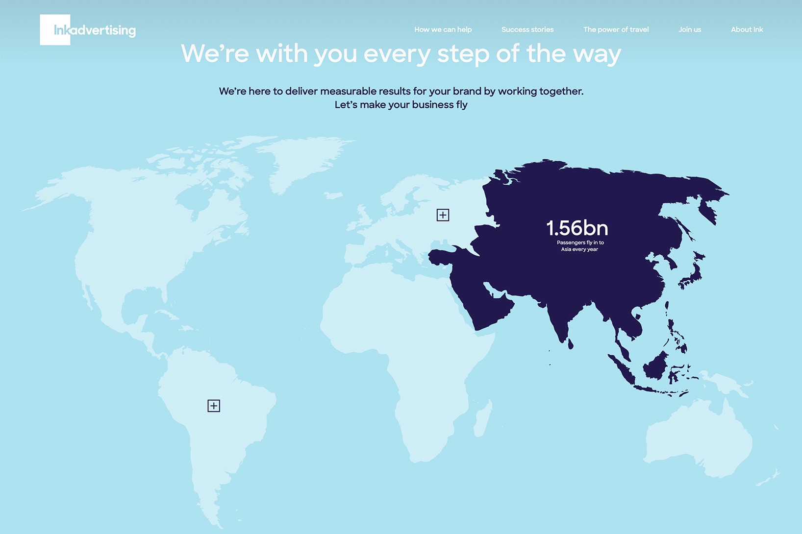 Interactive map with hover style