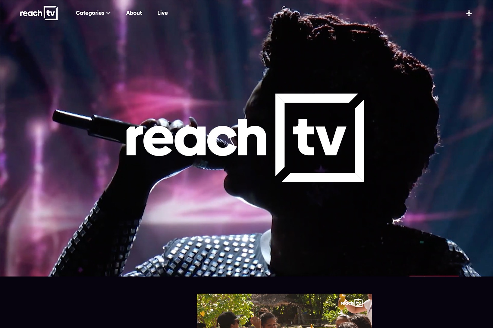 ReachTV — WordPress website case study screenshot by Lewis Edward