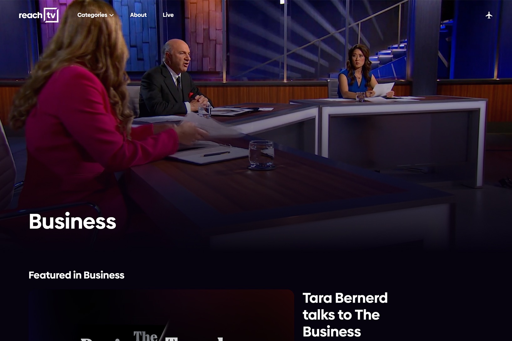 Videos streamed via API to third-party media system
