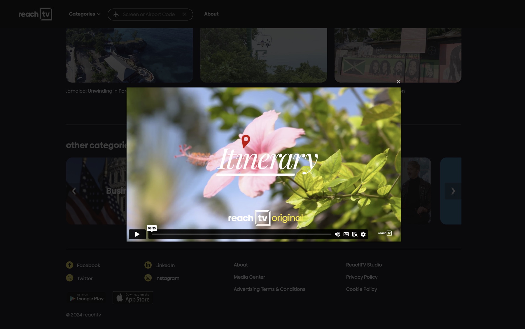 API streamed video