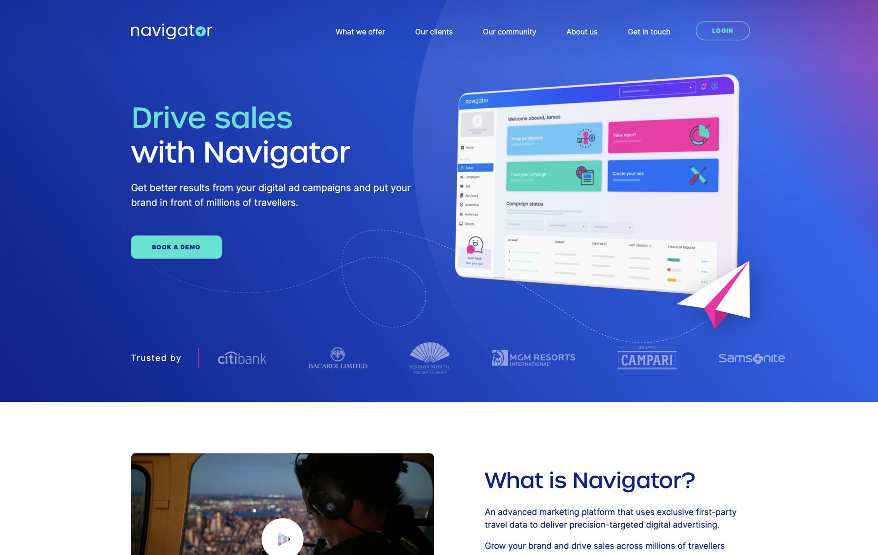 Sales Navigator — WordPress project screenshot