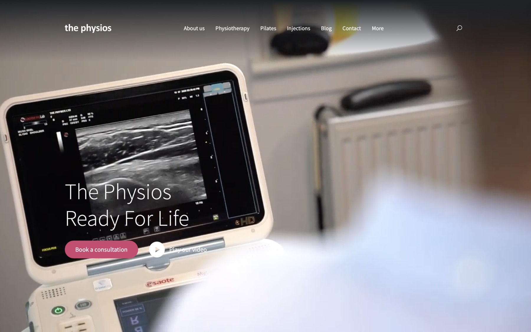 The Physios — WordPress project screenshot